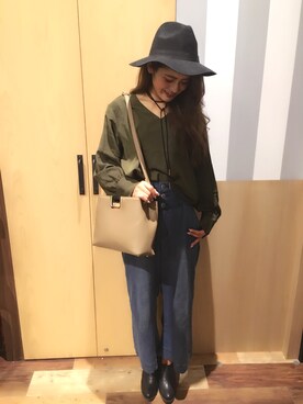 「ラリエット」｜chiakiさん（レディース・157cm）の秋コーディネート
