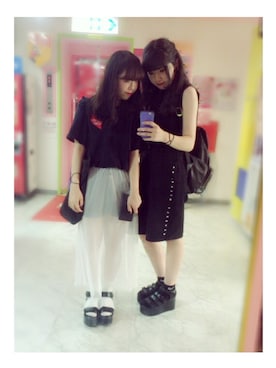 「ブラトップ」｜「アイテム（ソックス/靴下）」を使った、ASAMiさん（レディース・161cm）の夏コーディネート
