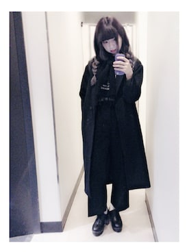 「MONKI（モンキ）のアイテム（ダウンジャケット/コート）」を使った、ASAMiさん（レディース・161cm）の冬コーディネート