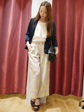 「Soareak（ソアリーク）のアイテム（テーラードジャケット）」を使った、Soareakさん（レディース・160cm）の春コーディネート