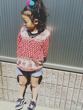 「アイテム（その他トップス）」を使った、H☺Aさん（キッズ・110cm）の春コーディネート