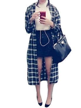 「学校こーで」｜「アイテム（その他アウター）」を使った、rumiさん（レディース・170cm）の秋コーディネート