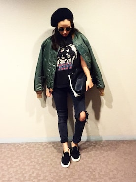 「Jのアイテム」を使った、Sorm'86さん（レディース・163cm）の秋コーディネート