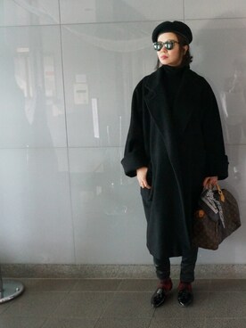 「LouisVuitton」｜「アイテム（チェスターコート）」を使った、Sorm'86さん（レディース・163cm）の冬コーディネート