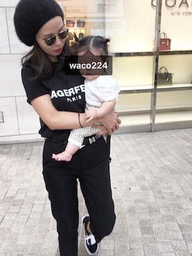 「KARL LAGERFELD（カールラガーフェルド）のアイテム（Tシャツ/カットソー）」を使った、Sorm'86さん（レディース・163cm）の秋コーディネート