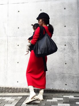 「スリッパ」｜「アイテム（キャップ）」を使った、Sorm'86さん（レディース・163cm）の秋コーディネート
