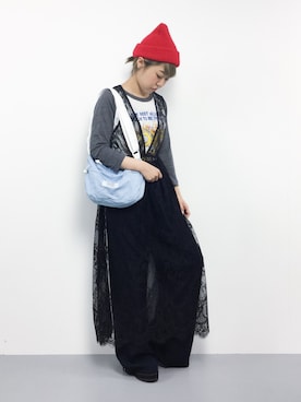 「L.H.P（エルエイチピー）のアイテム（ワンピース/ドレス）」を使った、konabeさん（レディース・153cm）の夏コーディネート