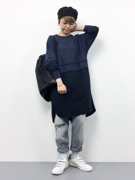 「min@RNA（ミンアットアールエヌエー）のアイテム」を使った、konabeさん（レディース・153cm）の夏コーディネート