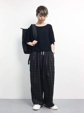 「chapter world（チャプターワールド）のアイテム（バッグ）」を使った、konabeさん（レディース・153cm）の夏コーディネート