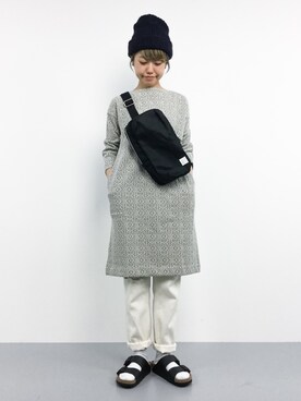 「SUNDUCK（サンダック）のアイテム」を使った、konabeさん（レディース・153cm）の夏コーディネート