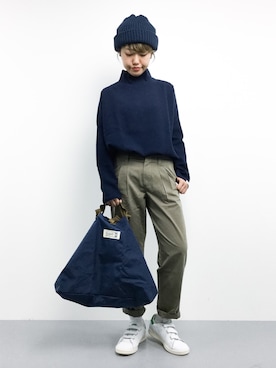 「Cul de Sac（カルデサック）のアイテム」を使った、konabeさん（レディース・153cm）の夏コーディネート