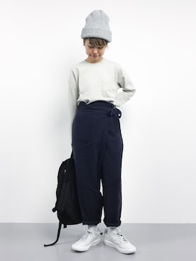「巻きパンツ」｜konabeさん（レディース・153cm）の秋コーディネート