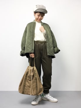 「フェリシモキッズ（フェリシモキッズ）のアイテム」を使った、konabeさん（レディース・153cm）の秋コーディネート