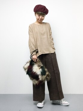 konabeさん（レディース・153cm）の秋コーディネート