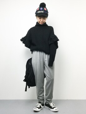 konabeさん（レディース・153cm）の秋コーディネート