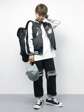 「PINE FORT（パインフォート）のアイテム」を使った、konabeさん（レディース・153cm）の秋コーディネート