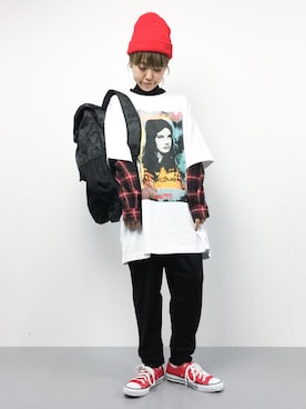 「PINE FORT（パインフォート）のアイテム」を使った、konabeさん（レディース・153cm）の秋コーディネート