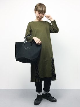 konabeさん（レディース・153cm）の秋コーディネート