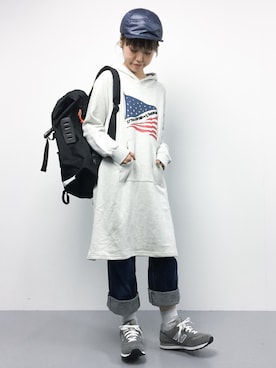 「wdl.（ワームデザインラボ）のアイテム」を使った、konabeさん（レディース・153cm）の秋コーディネート