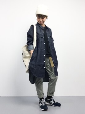 「ivory court（アイボリーコート）のアイテム（ショルダーバッグ）」を使った、konabeさん（レディース・153cm）の秋コーディネート