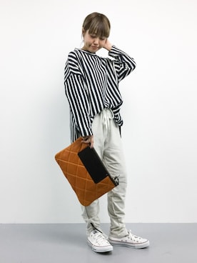 「min@RNA（ミンアットアールエヌエー）のアイテム」を使った、konabeさん（レディース・153cm）の秋コーディネート