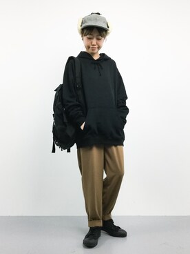 「FIL DE FER（フィルデフェール）のアイテム（パンツ）」を使った、konabeさん（レディース・153cm）の秋コーディネート