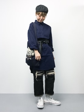 konabeさん（レディース・153cm）の秋コーディネート