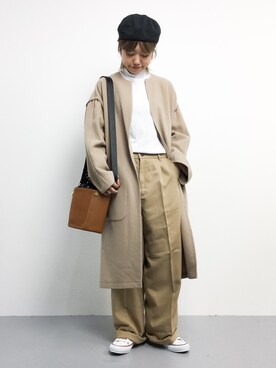 「So 1:1（ソウワンバイワン）のアイテム（その他アウター）」を使った、konabeさん（レディース・153cm）の秋コーディネート