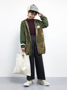konabeさん（レディース・153cm）の秋コーディネート