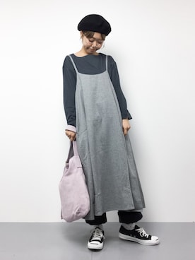 konabeさん（レディース・153cm）の秋コーディネート