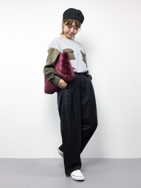 konabeさん（レディース・153cm）の秋コーディネート