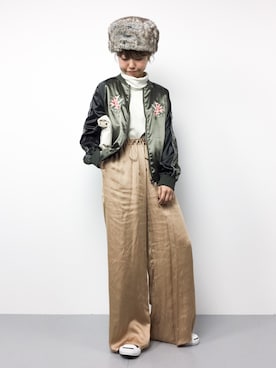 konabeさん（レディース・153cm）の秋コーディネート