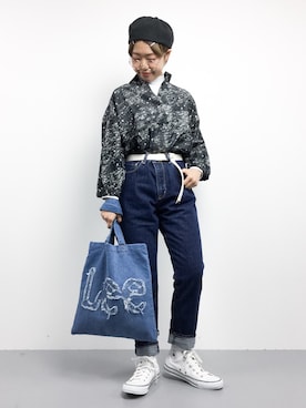 konabeさんの「DENIM PANT」を使ったコーディネート