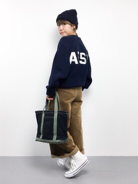 konabeさん（レディース・153cm）の秋コーディネート