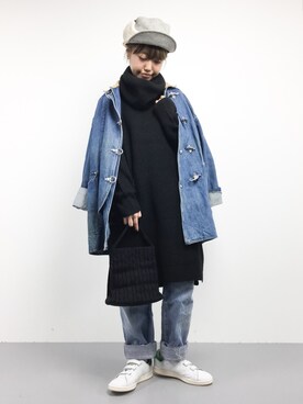 「Luz Llena (NEY)（ラズレナニー）のアイテム（バッグ）」を使った、konabeさん（レディース・153cm）の秋コーディネート