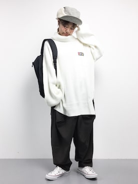 「SEVENDAYS=SUNDAY（セブンデイズサンデイ）のアイテム（ハンドバッグ）」を使った、konabeさん（レディース・153cm）の秋コーディネート