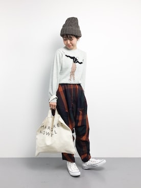 konabeさん（レディース・153cm）の秋コーディネート