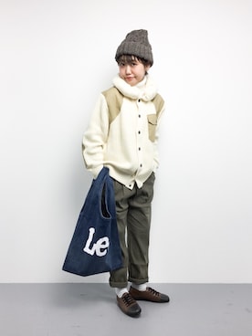 「mercibeaucoup,（メルシーボークー）のアイテム（ブルゾン）」を使った、konabeさん（レディース・153cm）の秋コーディネート
