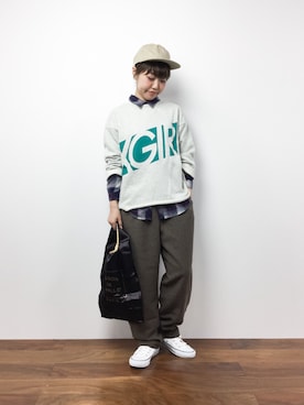 konabeさん(レディース・153cm)の冬コーディネート