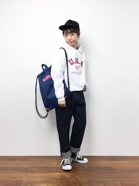 konabeさん（レディース・153cm）の冬コーディネート