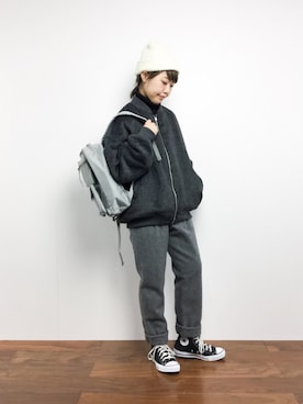 konabeさん（レディース・153cm）の冬コーディネート