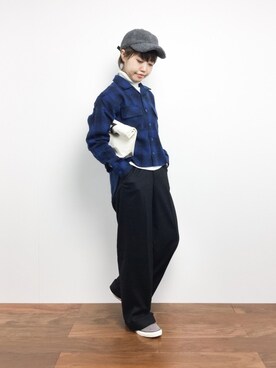 konabeさん（レディース・153cm）の冬コーディネート