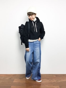 「5441 by sunduck（ゴーヨンヨンイチバイサンダック）のアイテム」を使った、konabeさん（レディース・153cm）の冬コーディネート