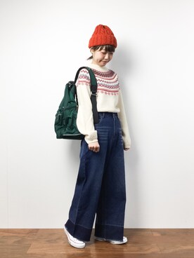 konabeさん（レディース・153cm）の冬コーディネート