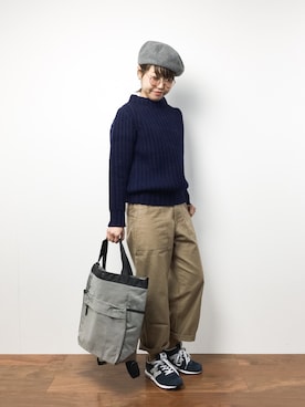 konabeさん（レディース・153cm）の冬コーディネート