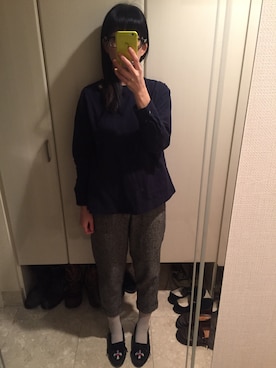 「Ebonyivory（エボニーアイボリー）のアイテム」を使った、385さん（レディース・160cm）の春コーディネート