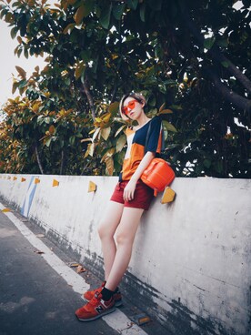 「orange」｜miskyさん（レディース・160cm）の夏コーディネート