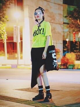 「MINI CREAMのアイテム」を使った、miskyさん（レディース・160cm）の秋コーディネート