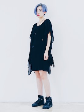 「アイテム（チュニック）」を使った、miskyさん（レディース・160cm・20代）の秋コーディネート