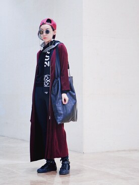 「STYLE」｜「アイテム（カバーオール）」を使った、miskyさん（レディース・160cm）の冬コーディネート